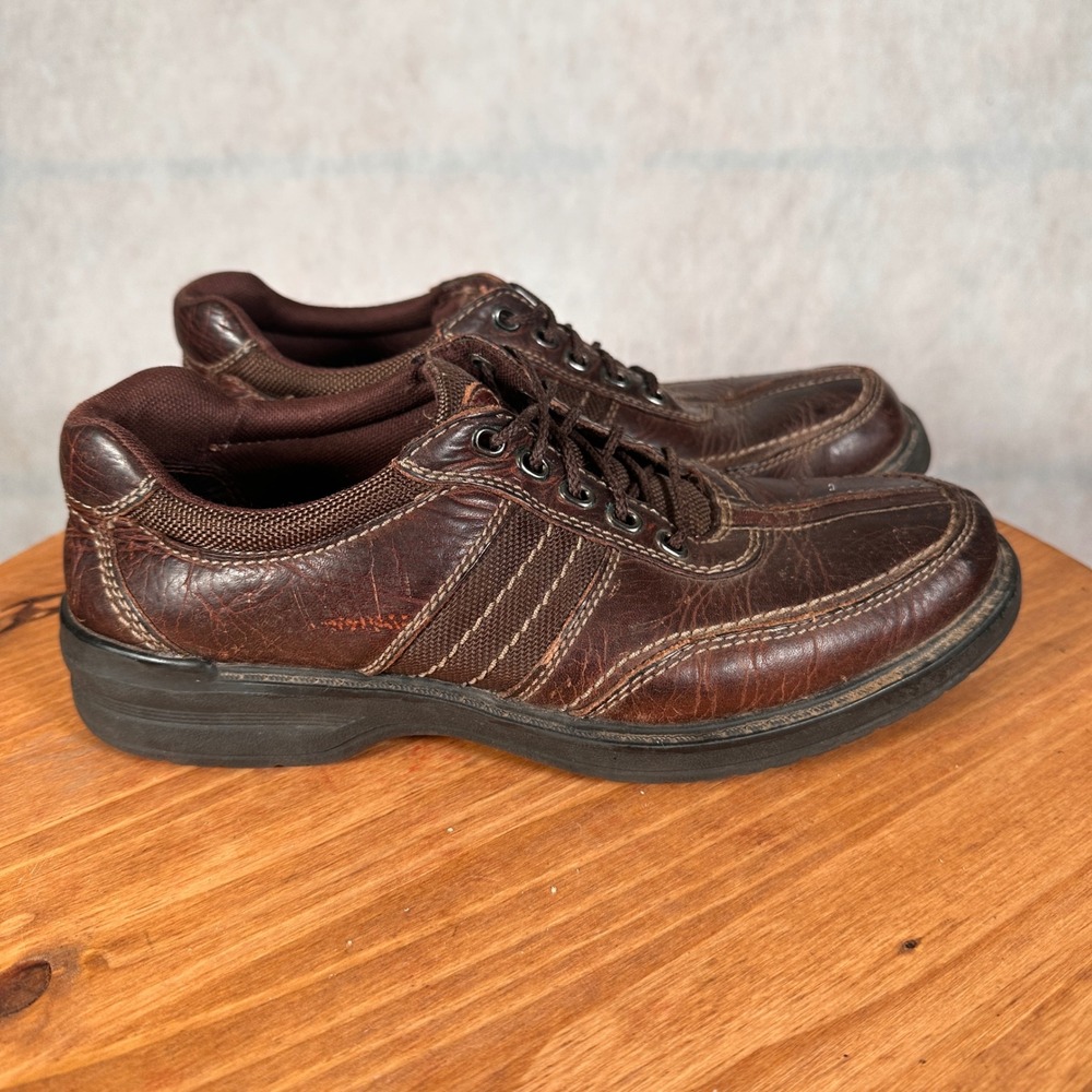 Clarks Collection Shoes Mens 7.5 Brown Leather Lace Up Casual Good 13287 - Picture 5 of 15